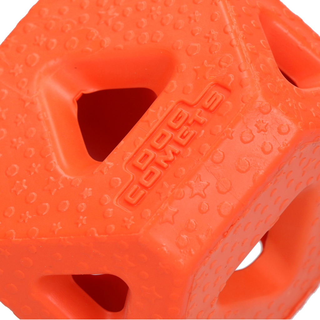 Dog Comets Treat Lock Cube Orange