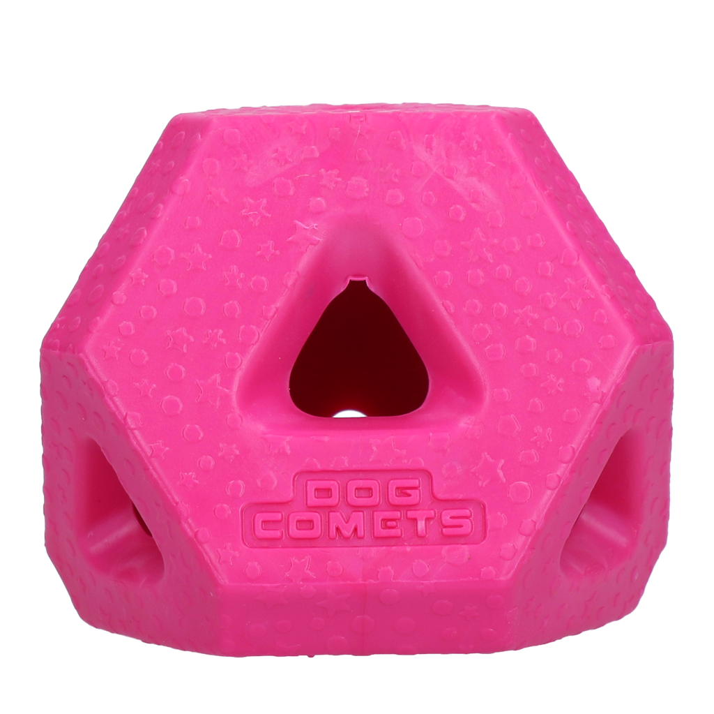 Dog Comets Treat Lock Cube Pink