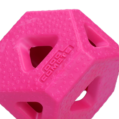Dog Comets Treat Lock Cube Pink