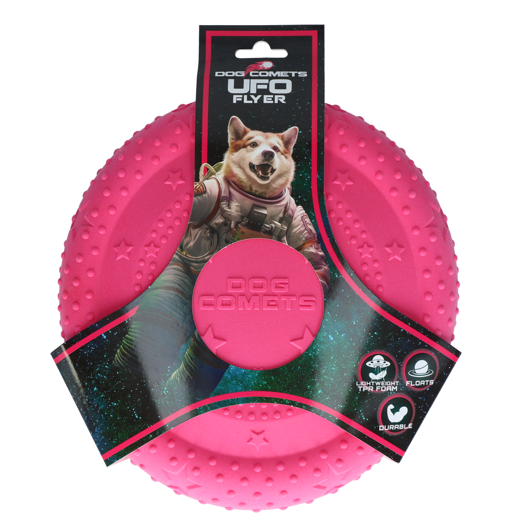 Dog Comets UFO Flyer Pink M