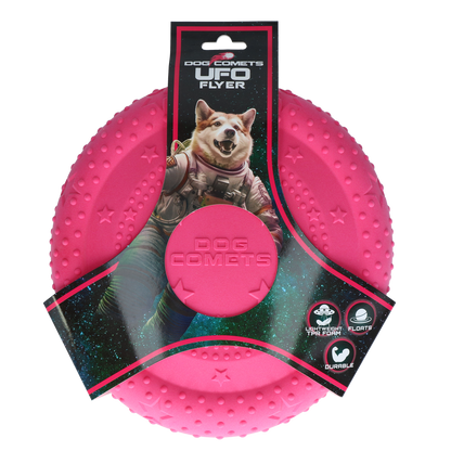 Dog Comets UFO Flyer Pink M