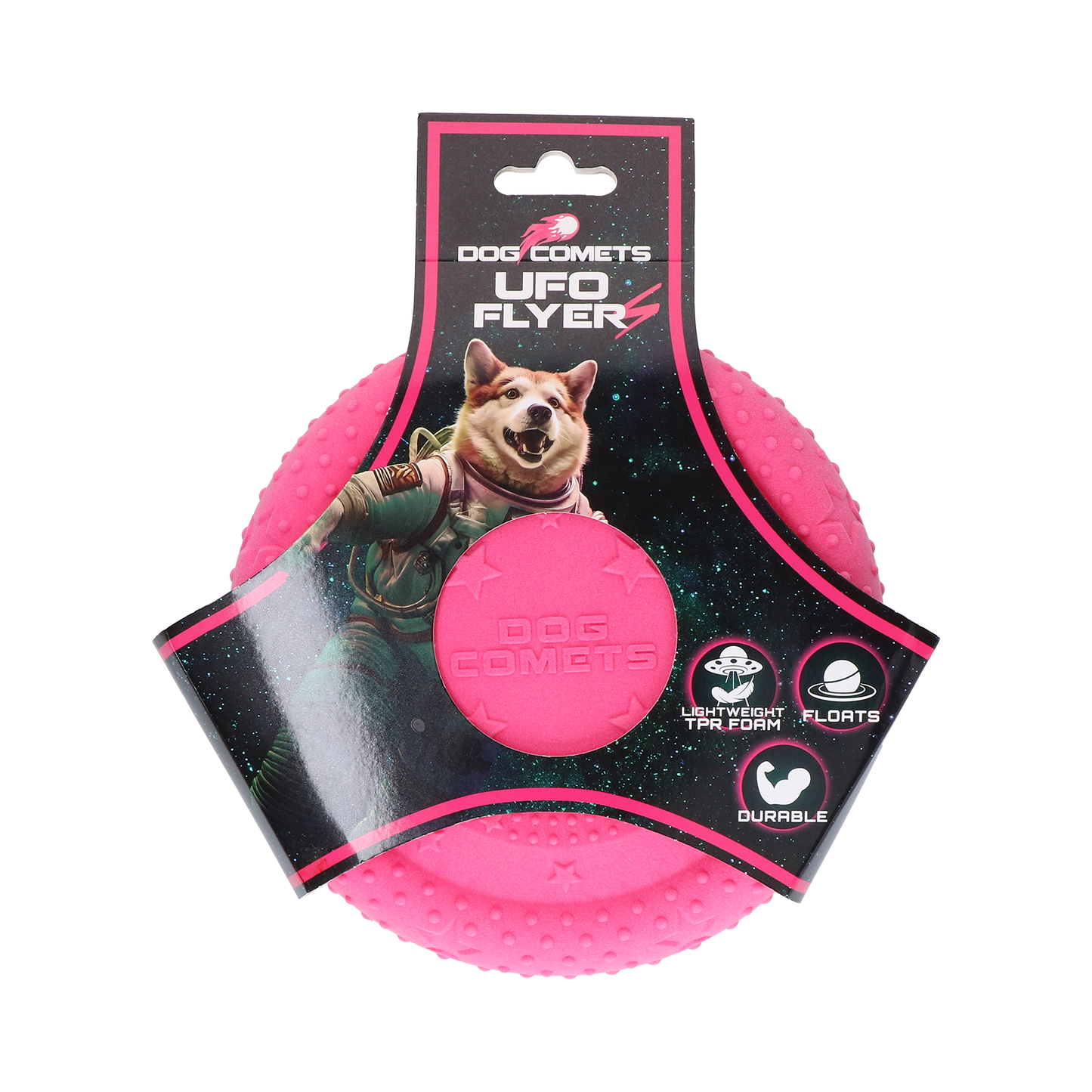 Dog Comets UFO Flyer Pink S