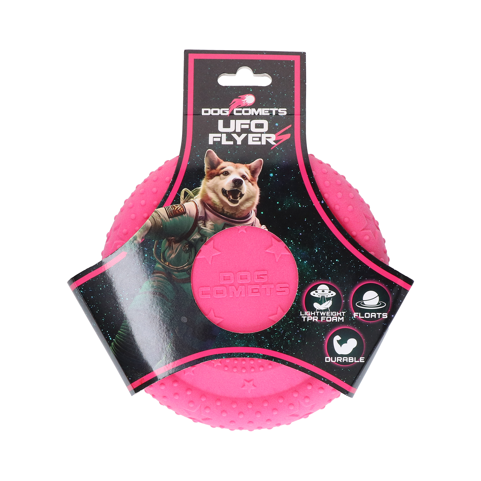 Dog Comets UFO Flyer Pink S