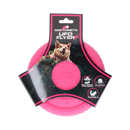 Dog Comets UFO Flyer Pink S