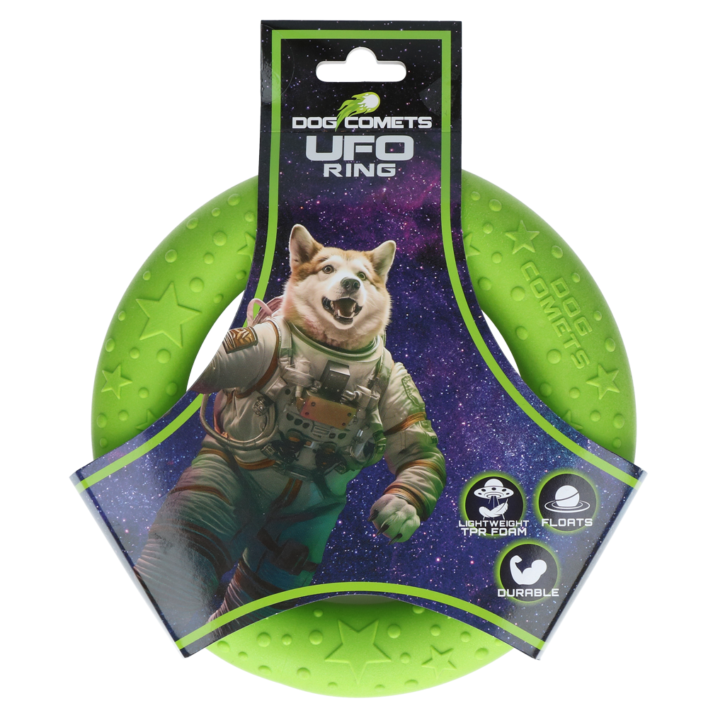 Dog Comets UFO Ring Green M