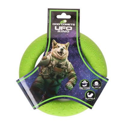 Dog Comets UFO Ring Green S
