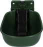 Water Bowl Plastic with spoon green