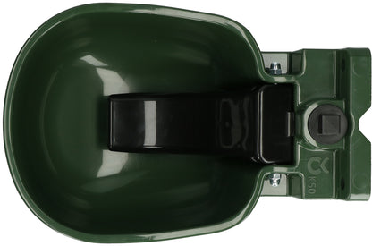 Water Bowl Plastic with spoon green