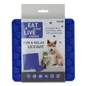 Eat Slow Live Longer Lick Mat Honeycomb Blue