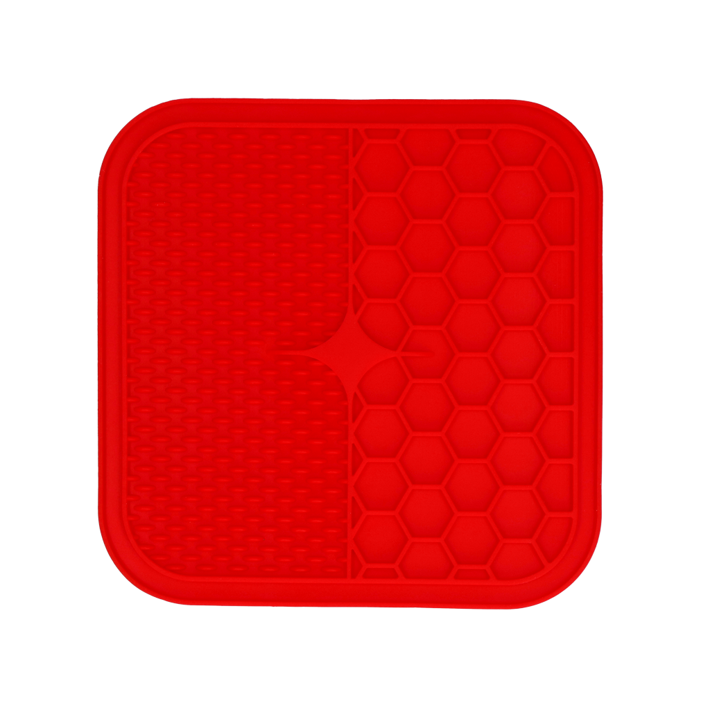 Eat Slow Live Longer Lick Mat Duo M Red