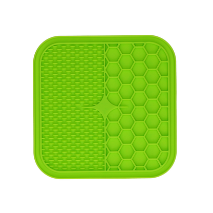 Eat Slow Live Longer Lick Mat Duo M Green