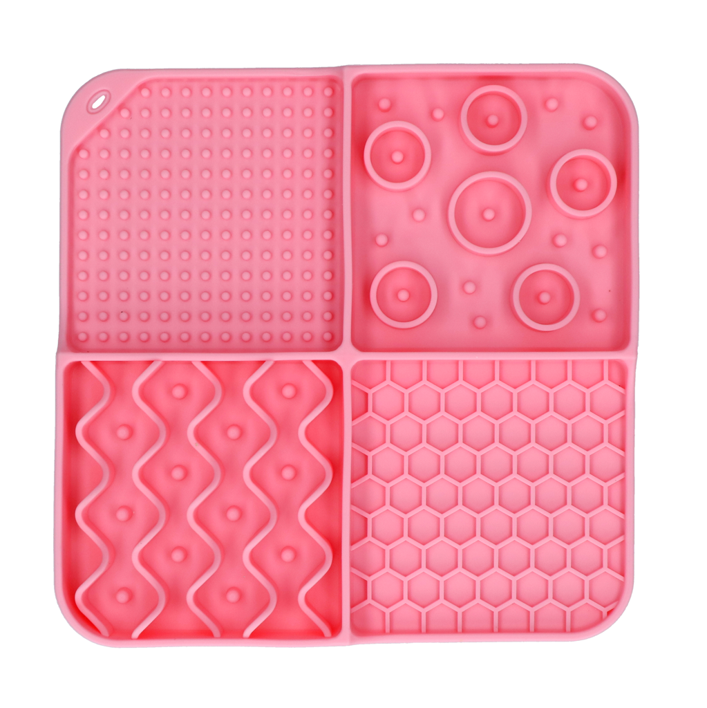 Eat Slow Live Longer Lick Mat Dimensions Rectangle Pink