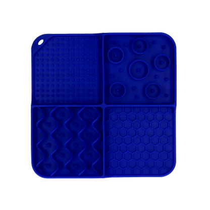 Eat Slow Live Longer Lick Mat Dimensions Rectangle Blue