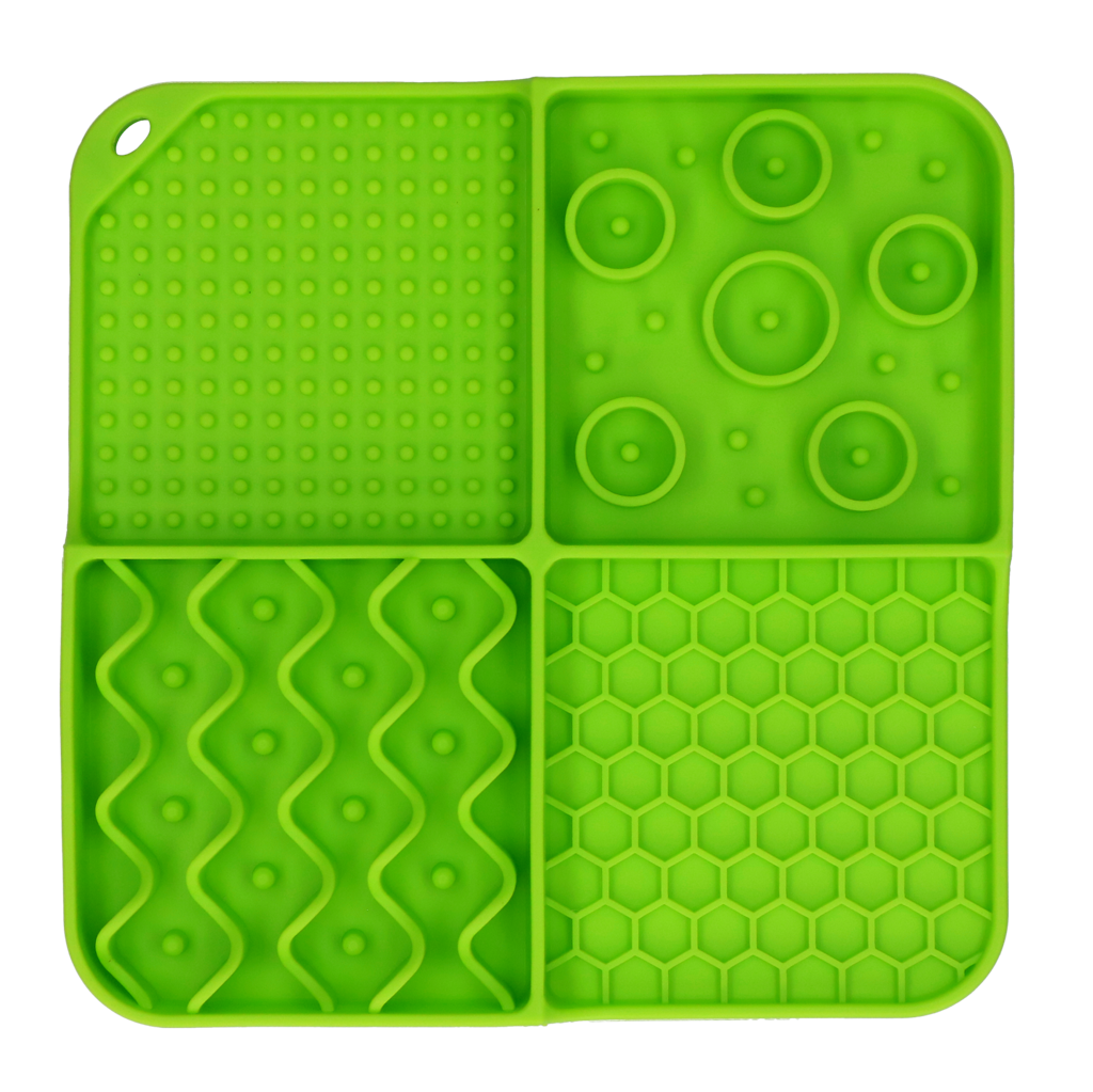 Eat Slow Live Longer Lick Mat Dimensions Rectangle Green