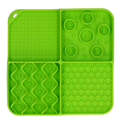 Eat Slow Live Longer Lick Mat Dimensions Rectangle Green
