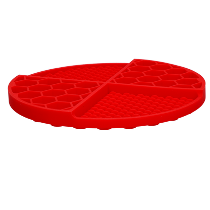 Eat Slow Live Longer Lick Mat Dimensions Circle Red