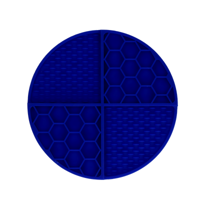 Eat Slow Live Longer Lick Mat Dimensions Circle Blue