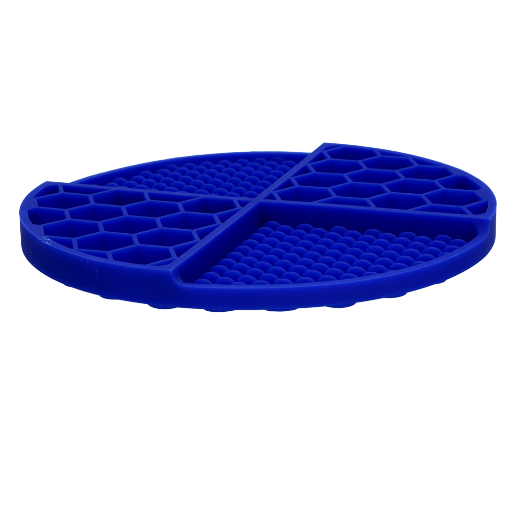 Eat Slow Live Longer Lick Mat Dimensions Circle Blue
