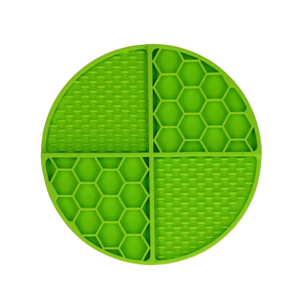 Eat Slow Live Longer Lick Mat Dimensions Circle Green