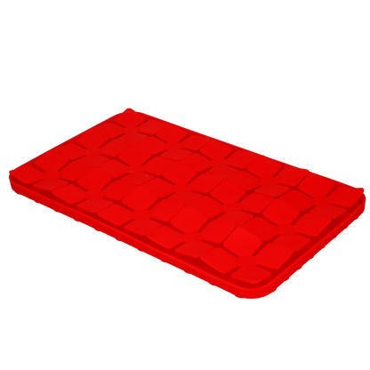 Eat Slow Live Longer Lick Mat Dimensions Flower Red