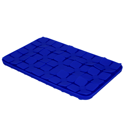 Eat Slow Live Longer Lick Mat Dimensions Flower Blue