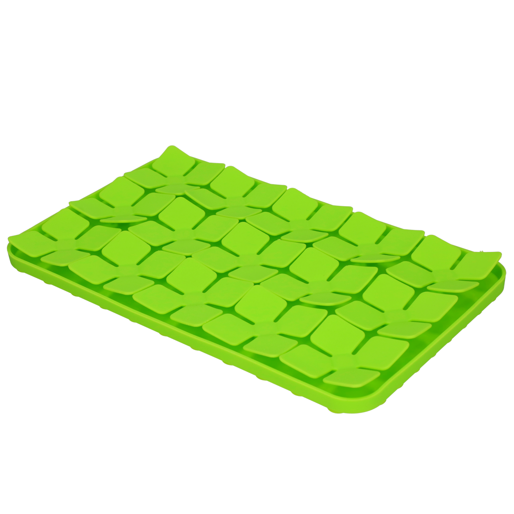 Eat Slow Live Longer Lick Mat Dimensions Flower Green