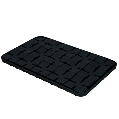Eat Slow Live Longer Lick Mat Dimensions Flower Grey