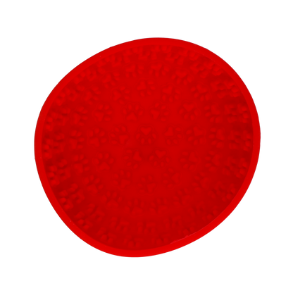 Eat Slow Live Longer Lick Mat Wobble Bowl Red
