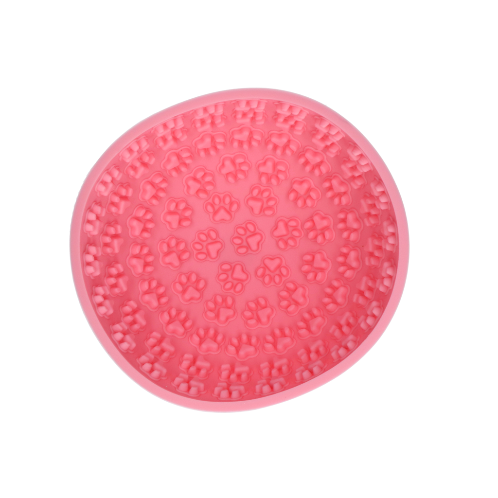 Eat Slow Live Longer Lick Mat Wobble Bowl Pink
