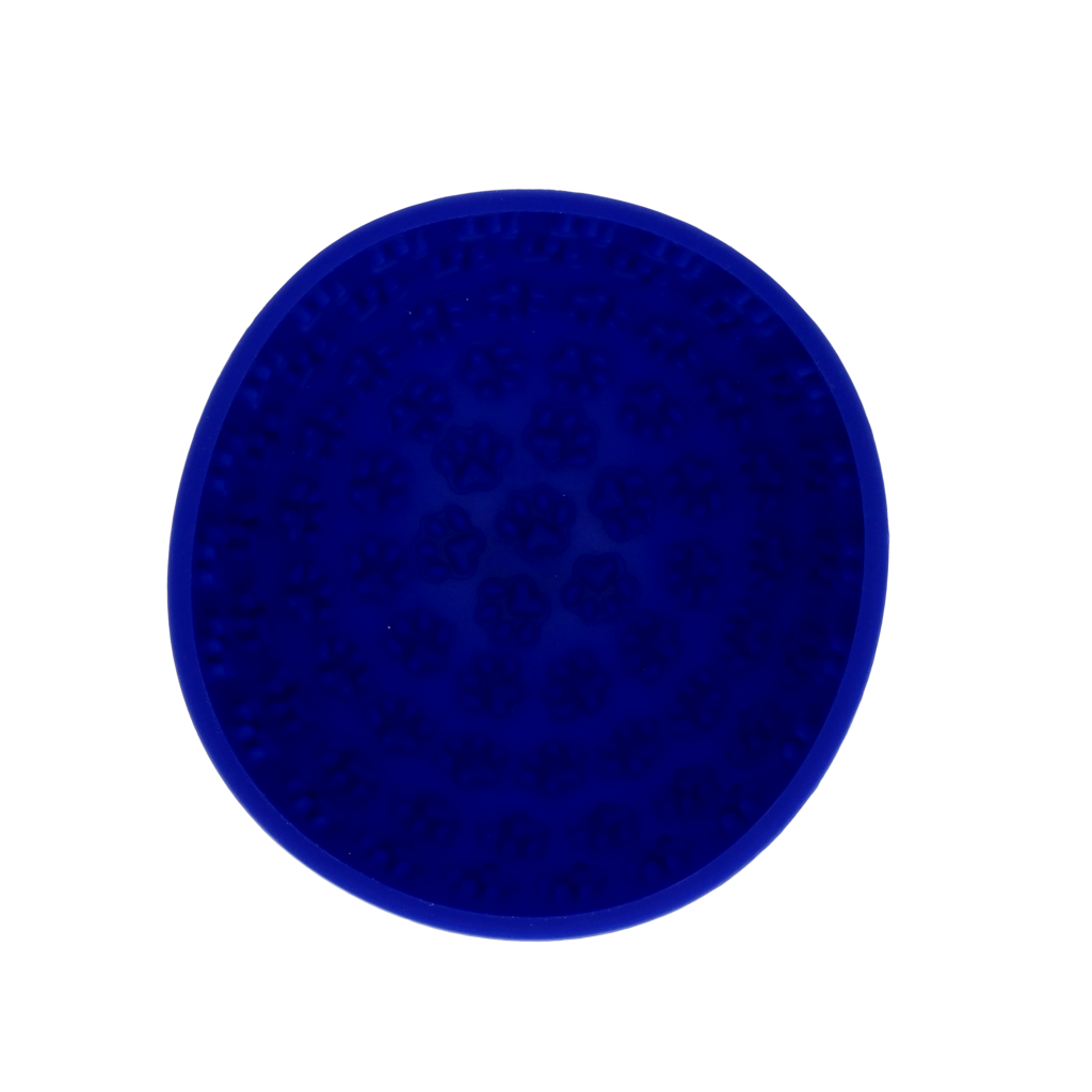 Eat Slow Live Longer Lick Mat Wobble Bowl Blue