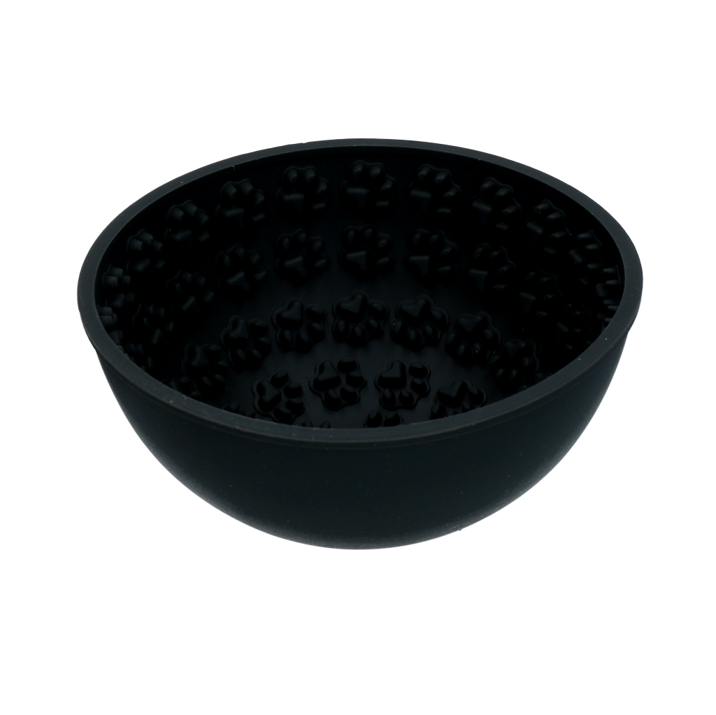 Eat Slow Live Longer Lick Mat Wobble Bowl Grey