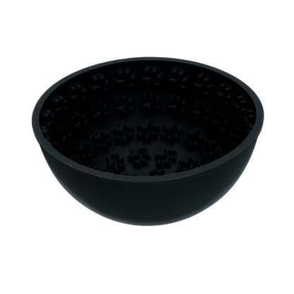 Eat Slow Live Longer Lick Mat Wobble Bowl Grey