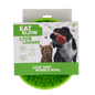 Eat Slow Live Longer Lick Mat Wobble Bowl Green