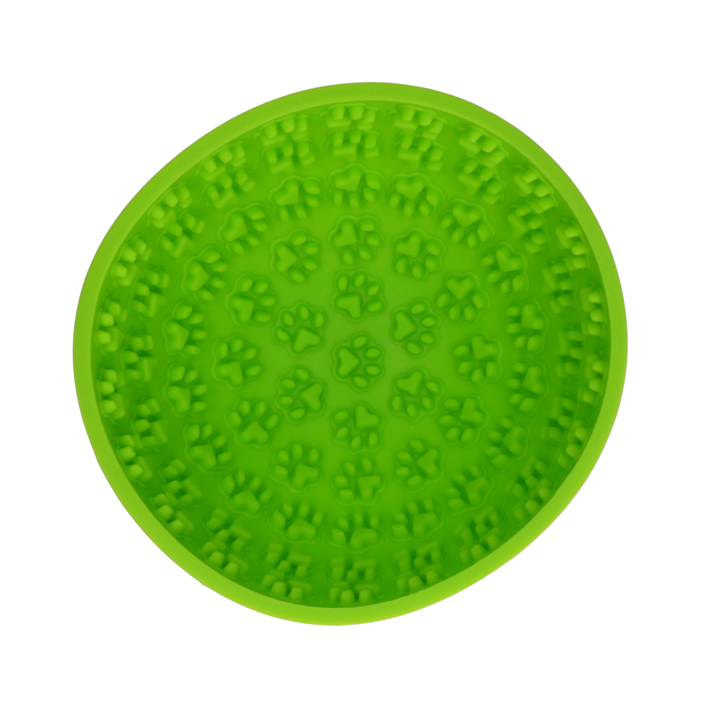 Eat Slow Live Longer Lick Mat Wobble Bowl Green