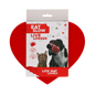 Eat Slow Live Longer Lick Mat Lovely Heart Red
