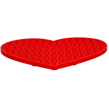 Eat Slow Live Longer Lick Mat Lovely Heart Red