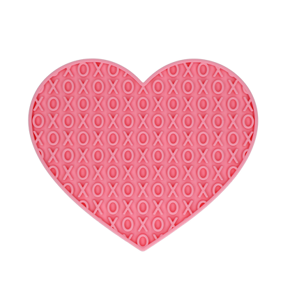 Eat Slow Live Longer Lick Mat Lovely Heart Pink