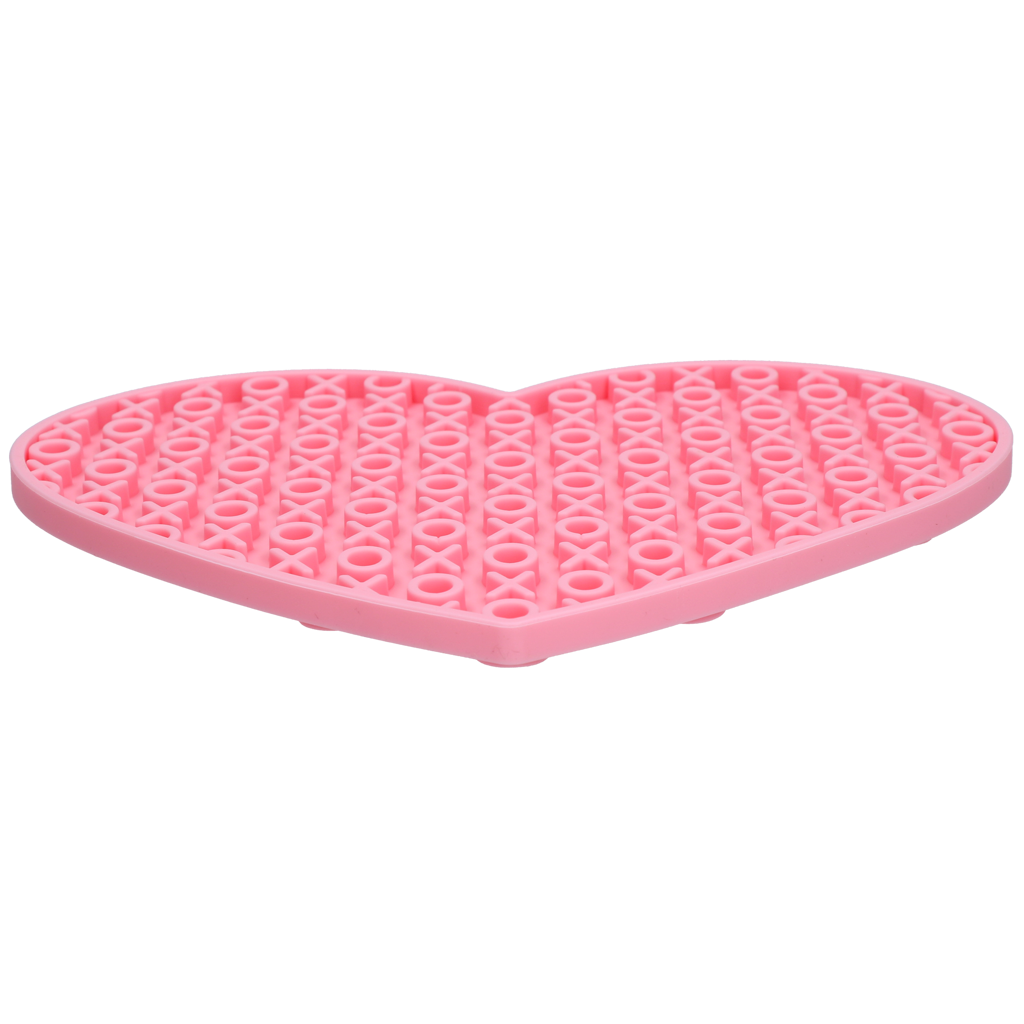 Eat Slow Live Longer Lick Mat Lovely Heart Pink