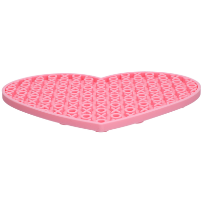 Eat Slow Live Longer Lick Mat Lovely Heart Pink