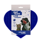 Eat Slow Live Longer Lick Mat Lovely Heart Blue