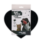 Eat Slow Live Longer Lick Mat Lovely Heart Grey