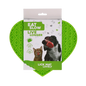 Eat Slow Live Longer Lick Mat Lovely Heart Green