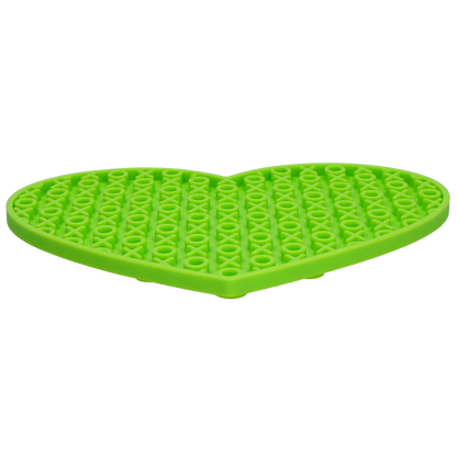 Eat Slow Live Longer Lick Mat Lovely Heart Green