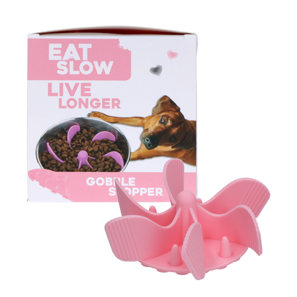 Eat Slow Live Longer Gobble Stopper Pink M