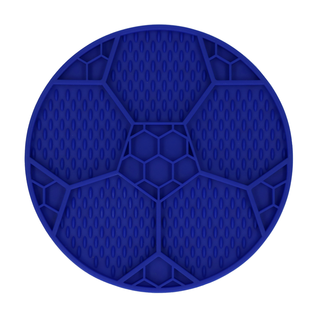Eat Slow Live Longer Lick Mat Soccer Ball Blue