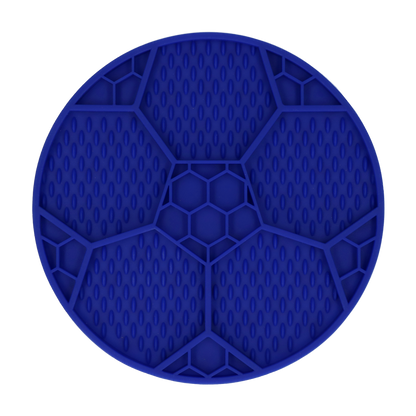 Eat Slow Live Longer Lick Mat Soccer Ball Blue