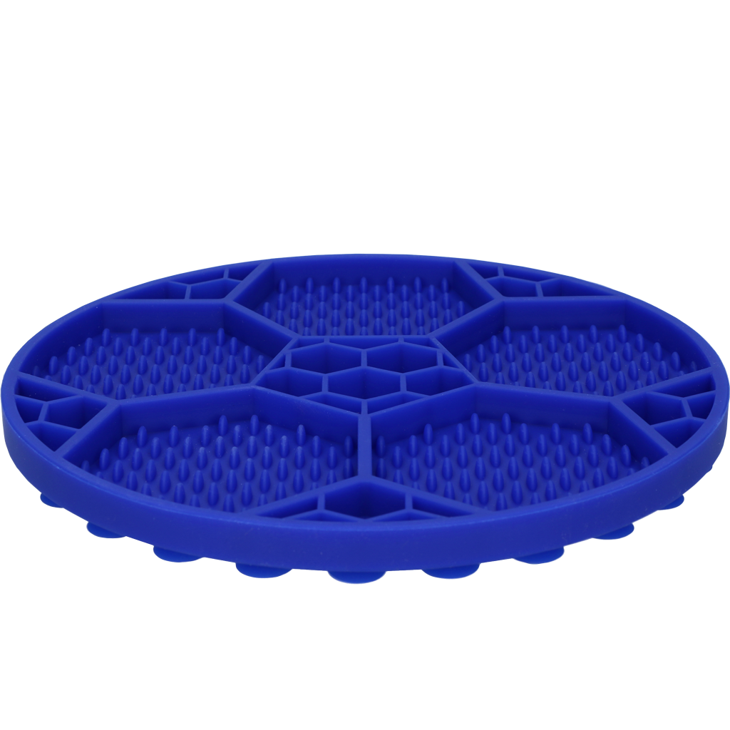 Eat Slow Live Longer Lick Mat Soccer Ball Blue