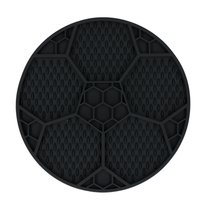 Eat Slow Live Longer Lick Mat Soccer Ball Grey