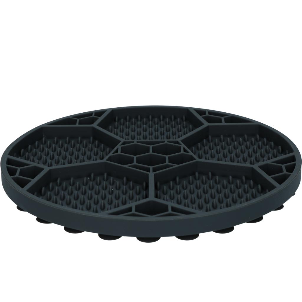 Eat Slow Live Longer Lick Mat Soccer Ball Grey