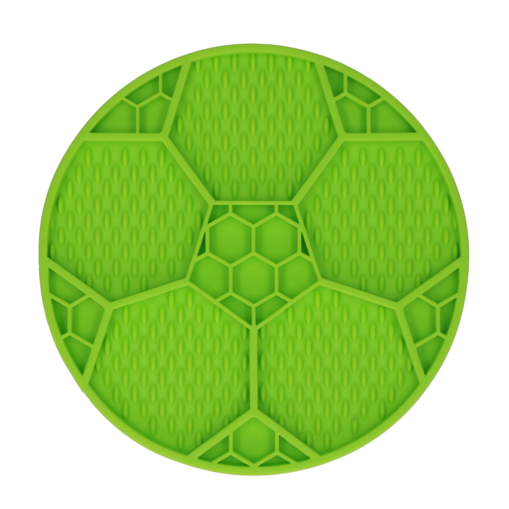 Eat Slow Live Longer Lick Mat Soccer Ball Green